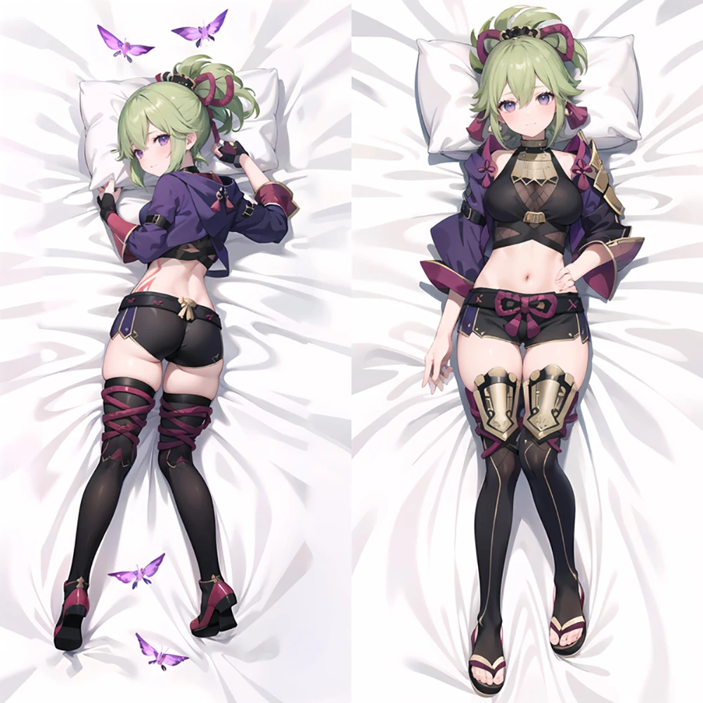 

Двусторонняя наволочка для взрослых Dakimakura Hot Anime Kuki Shinobu (Genshin Impact)