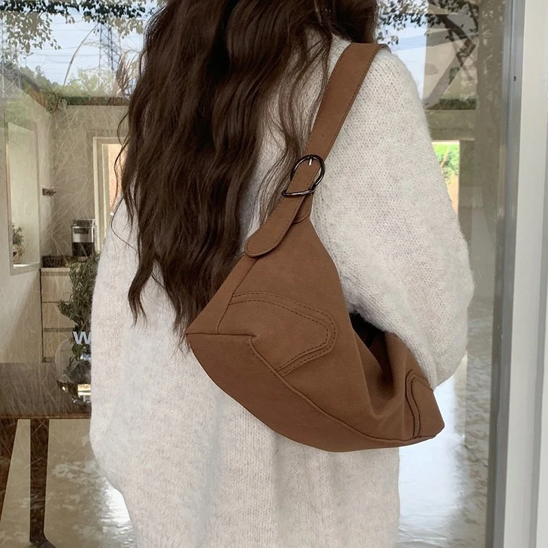 

Niche Design Vintage Versatile Women Messenger Bag Korean Style Fashion Matte Texture Shoulder Bags Female Daily Commute Bag