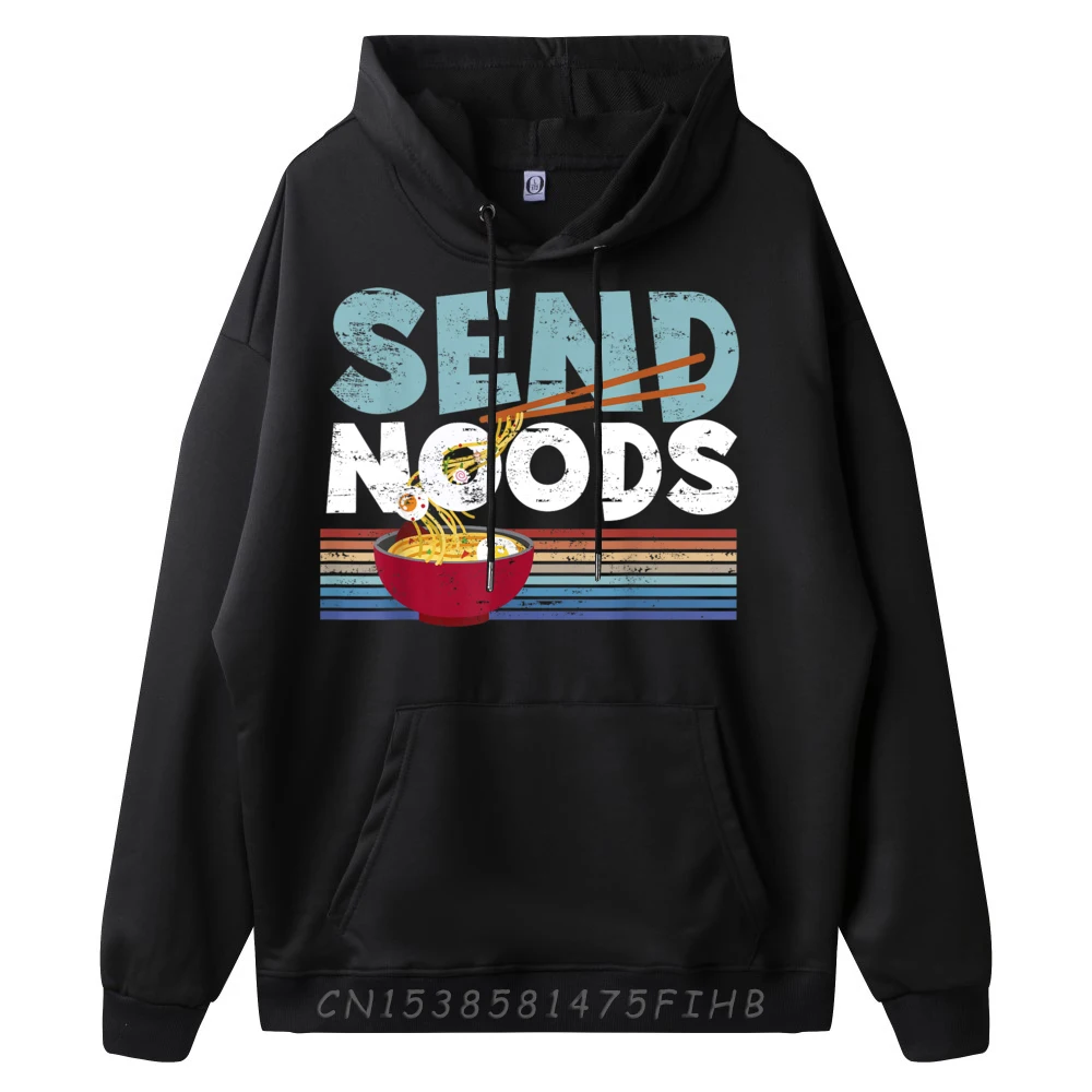 Love Noods Send Noodles Joke Ramen Fan Red And Black Graphic Hoodie Casual Everyday Mens Hoodie Easter Sunday