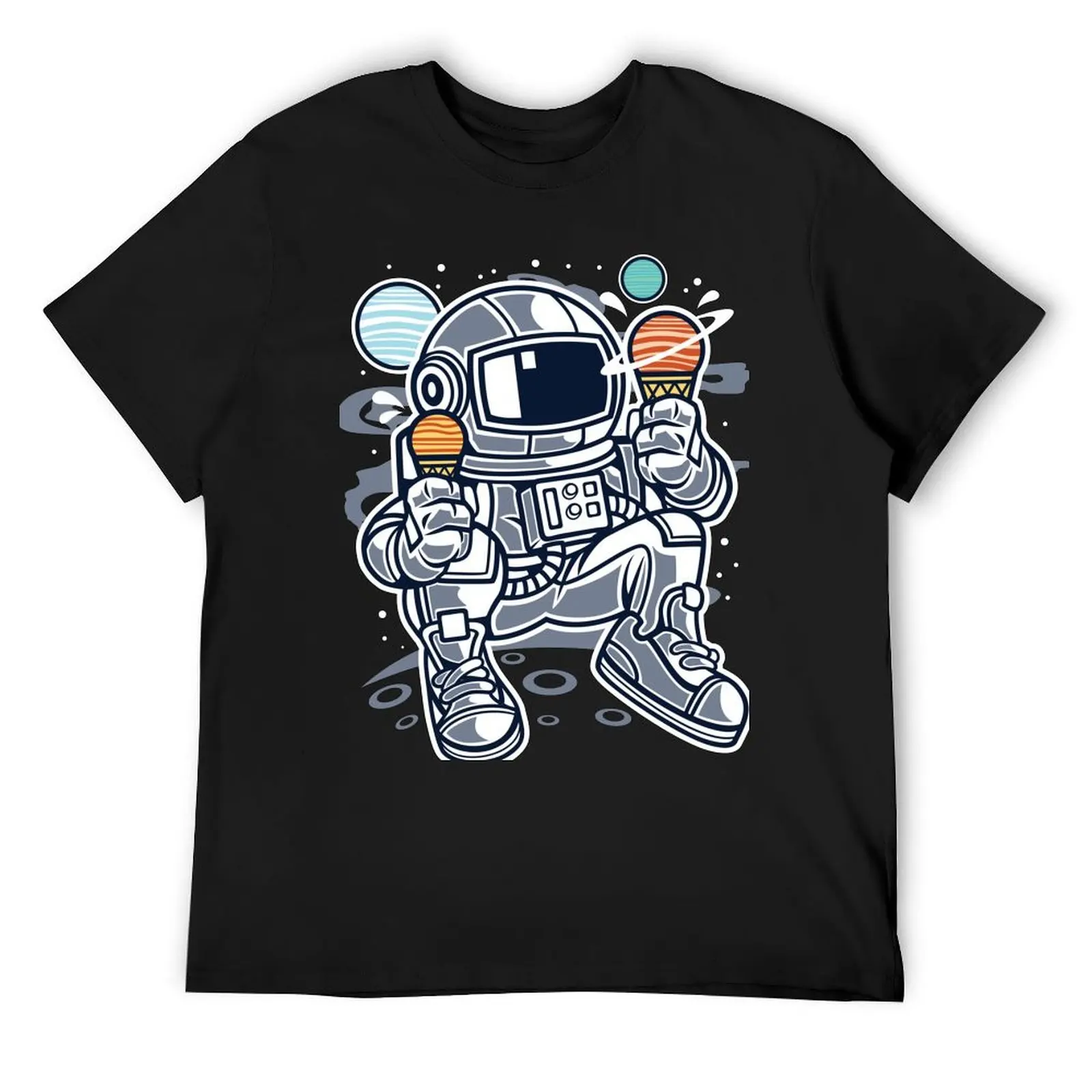 ICE CREAM ASTRONAUT T-Shirt plus size clothes vintage anime shirt cute tops vintage clothes Short sleeve tee men