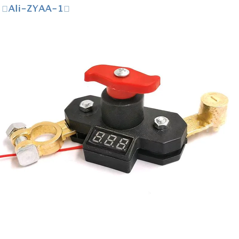 【ZYAA-1】Car Battery Disconnect Switch - Bidirectional Joint Can Rotate Power Disconnect Switch With Digital Display 12-24v