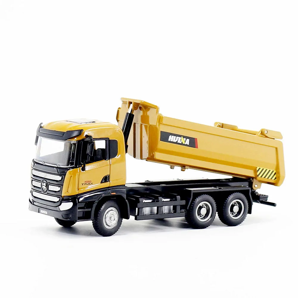 1: 50 Engineering Vehicle Alloy Material Dump Truck Children's Toy Car Simulation Truck Model Decoration Gift