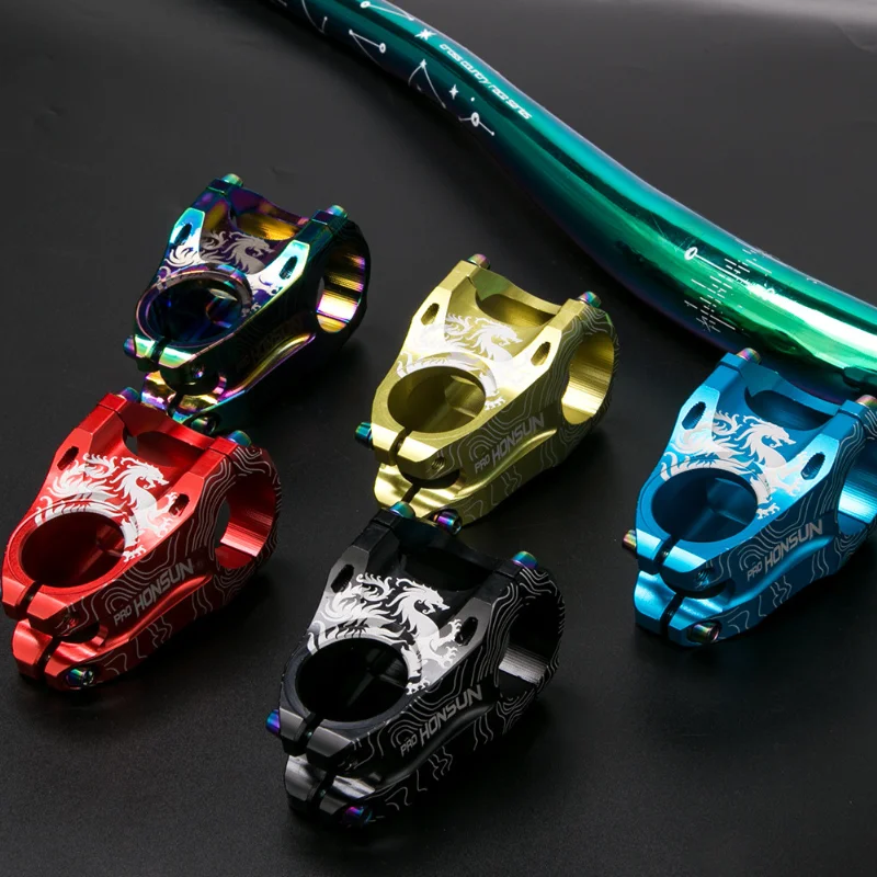 MTB Mountain Bike Stem Aluminum Alloy Ultralight High strength Short 31.8×28.6MM Bicycle CNC Stem DH/AM/XC Parts Table