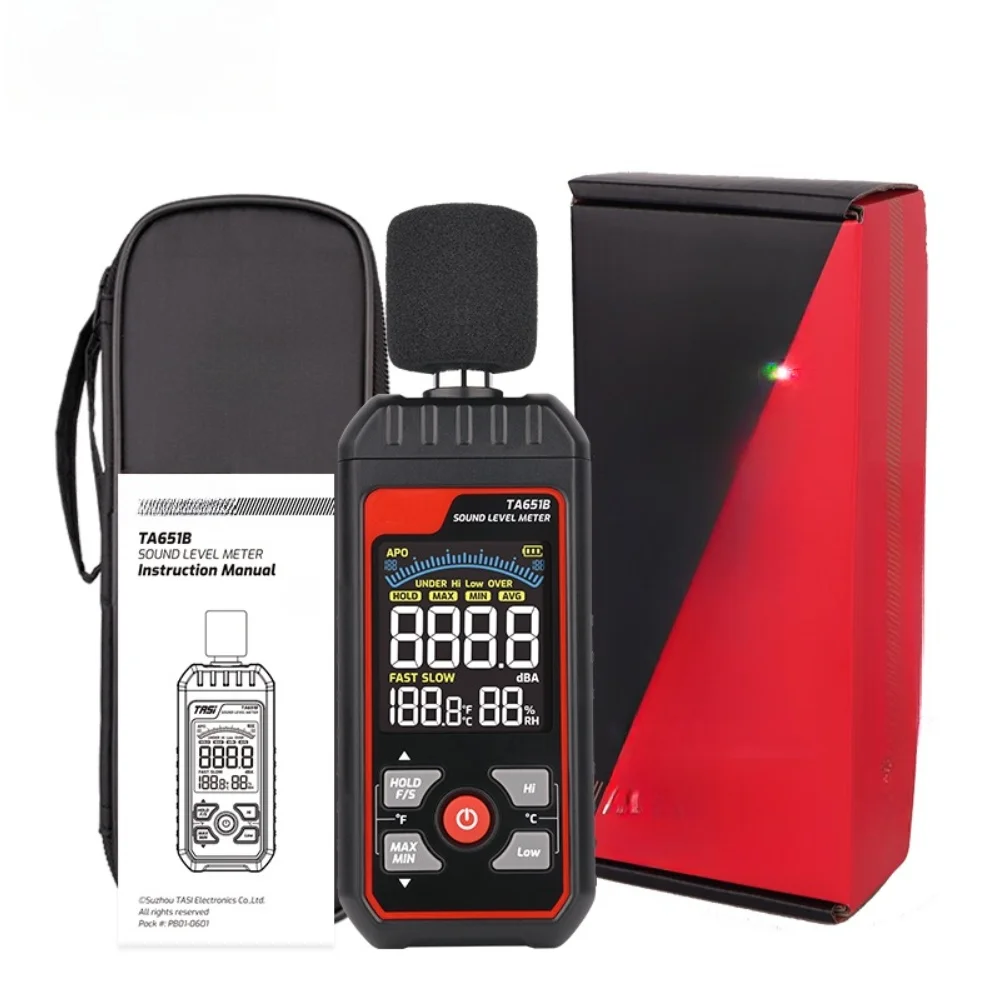 

Портативный цифровой измеритель уровня шума SPL для мониторинга шума на производстве с автоматическим отключением, шумомер