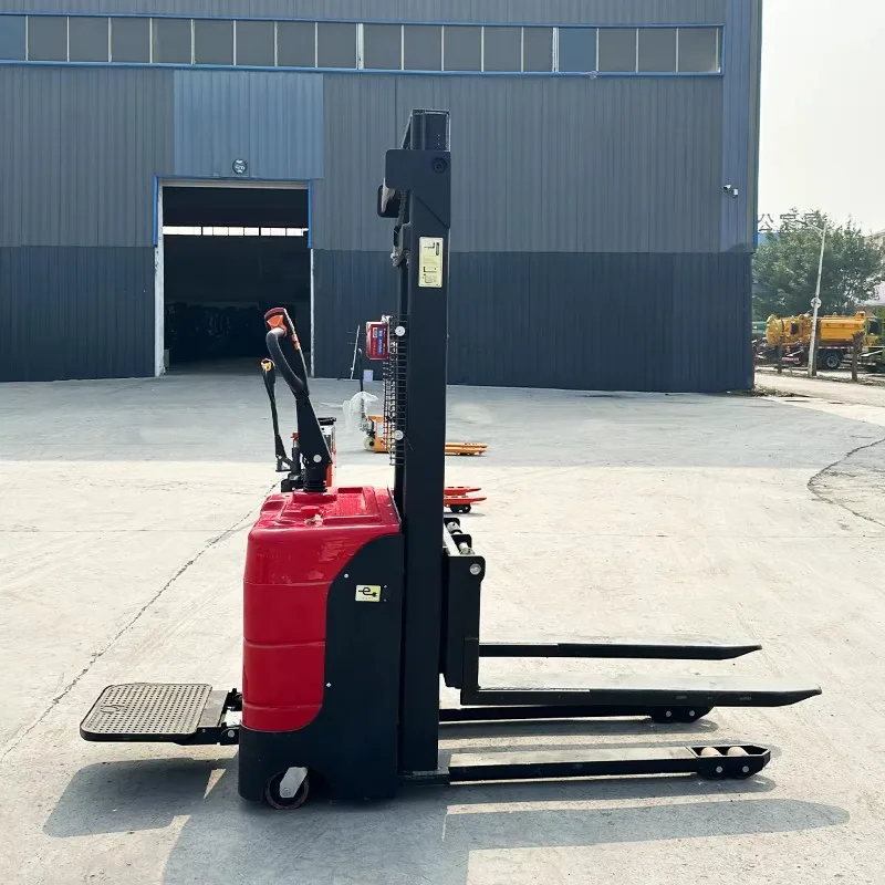 Customized Electric Pallet Stacker Forklift Narrow Aisle 1500kg 1.5t Smart Portable Lithium-Ion Battery 3-9m Lifting Height Two-