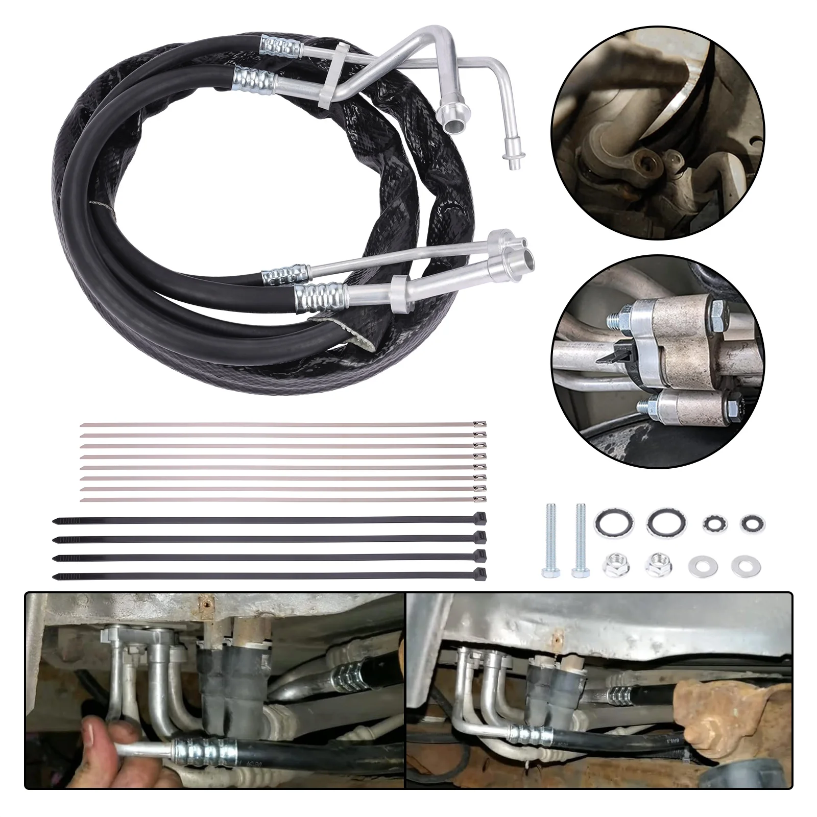 C68100 Rear Aux AC Lines Hoses For 2012-2019 Dodge Caravan Chrysler Town Country