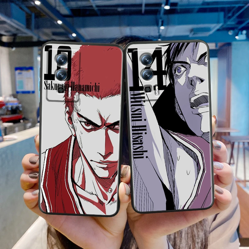 SLAM S-Sakuragi DUNK Fire For Xiaomi Redmi 9A 9C 9AT 10C 9 9T 10 12C 13C A3 12 K60 A1 K50 K40 5G Black Soft Phone Case