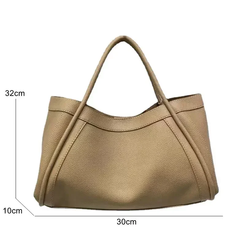 New Korean Version Soft Leather Bags for Women Large Capacity Texture Portable Tote Bags Big Messenger Purses and Handbags