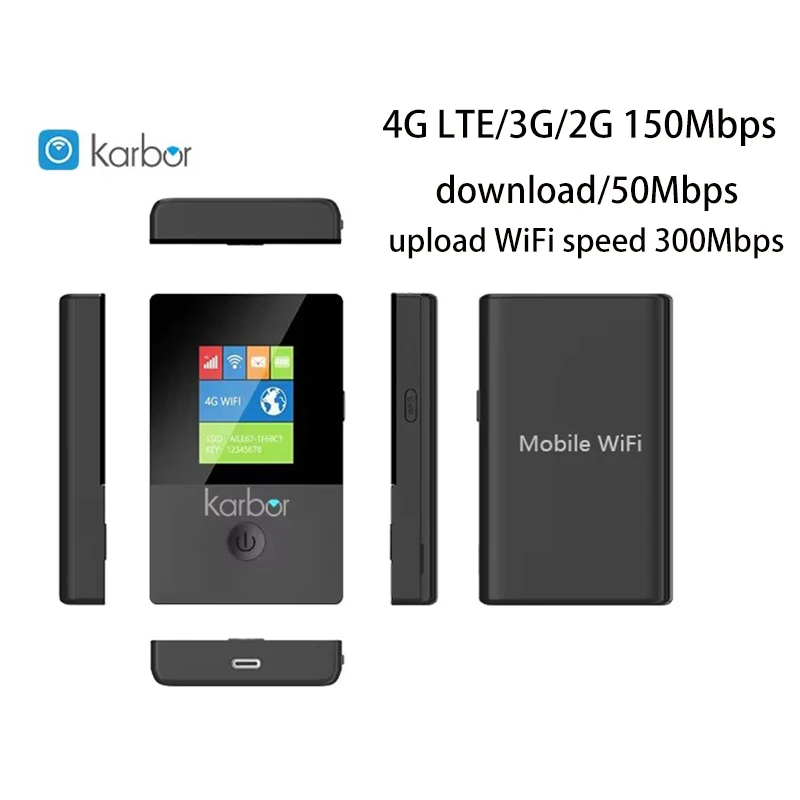 

Karbor MIFI новый беспроводной мобильный Wi-Fi 4g Mifis маршрутизатор портативный 4G мобильный точечный карманный маршрутизатор 2,4 мини Wi-Fi маршрутизатор