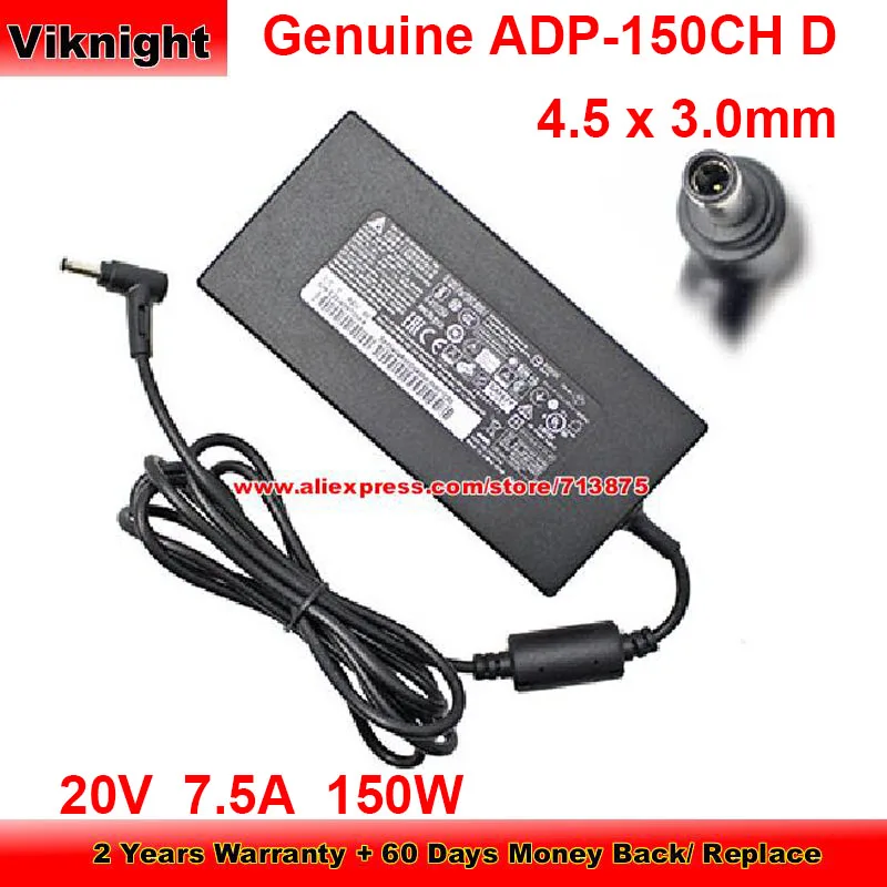 

Genuine Thin 150W Charger 20V 7.5A AC Adapter for DELTA ADP-150CH D S/N E25W08700XX with 4.5 x 3.0mm Plug Tip Power Supply