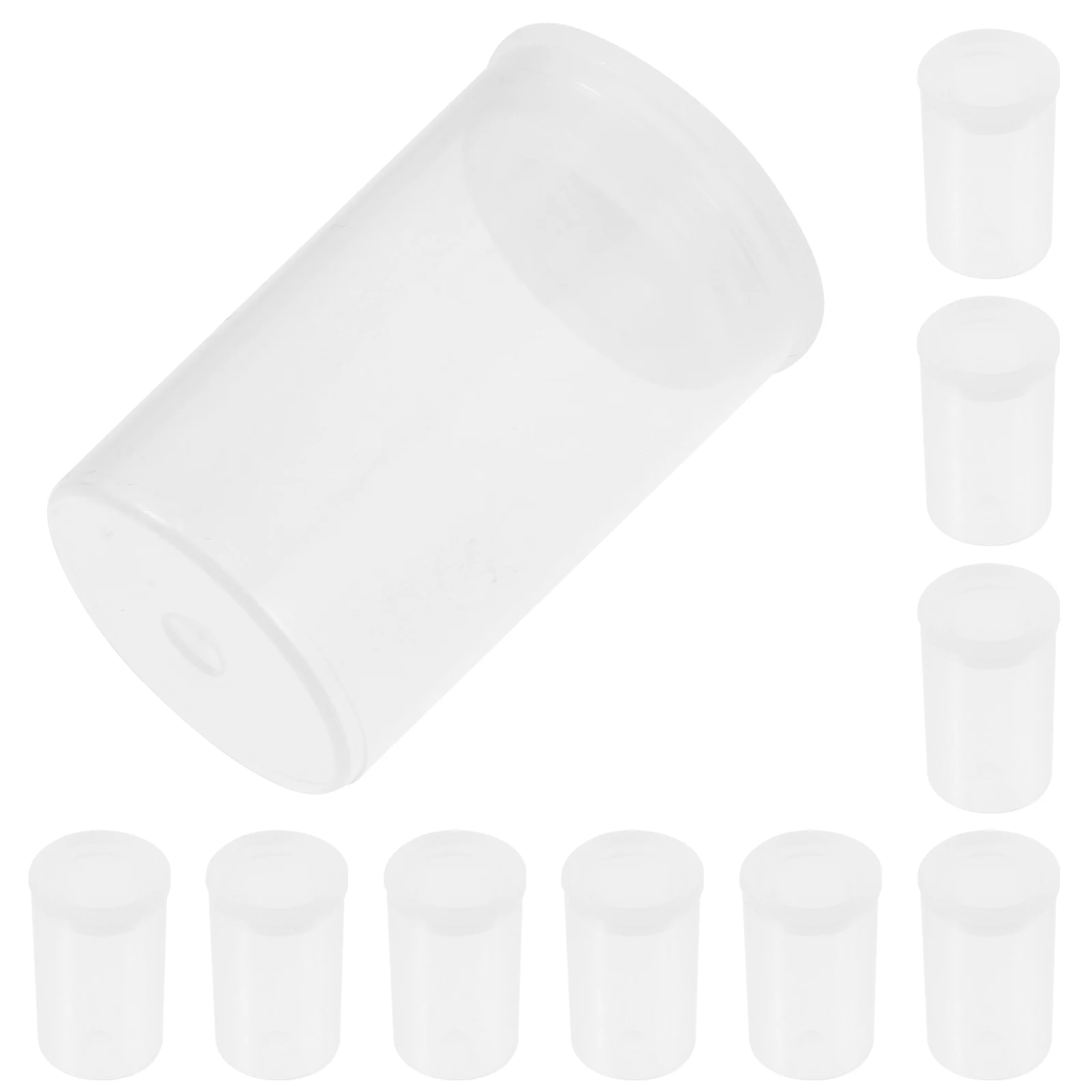 

30pcs Fish Bait Bottle Canister Transparent Film Case Empty Plastic Box for Hooks Storage Organizer Photography Travel