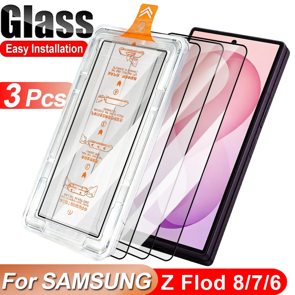 Premium Tempered Glass For Samsung Galaxy Z Fold 8 Ultra 7 6 Easy To Install Screen Protector HD Clear Outer Films for Z Fold8