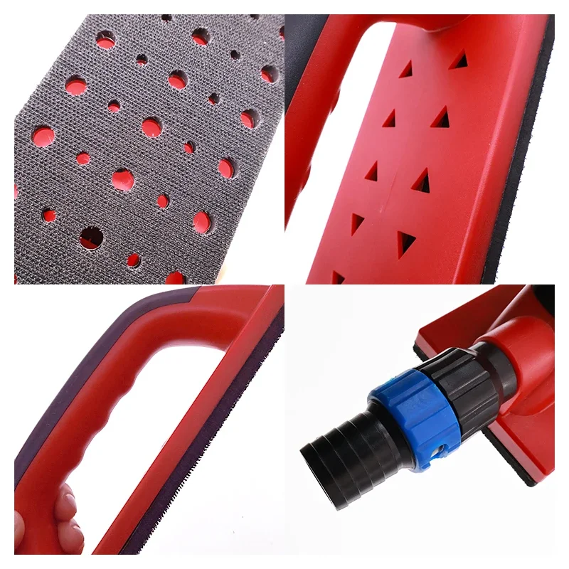 1 Pcs Hand Dust Extraction Sanding Block 80X230 mm Dust Free Block Abrasive Tools for Wood Polishing Household Cleaning Car ﻿