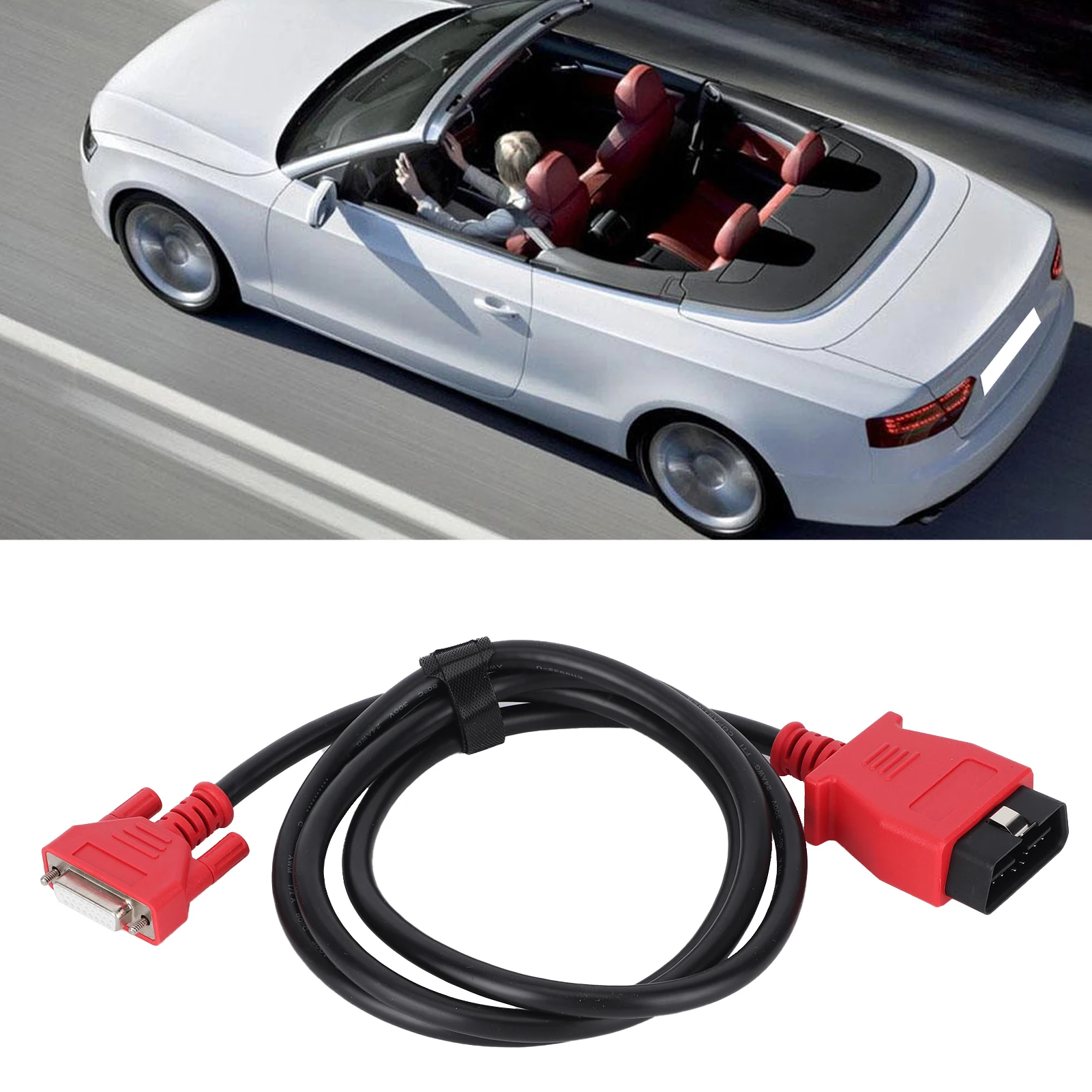 

Линейный OBD2 кабель 16-контактный основной тестовый кабель для передачи данных OBD2 диагностический программатор коробка неисправностей компьютерный детектор для Maxisys PRO MS908P