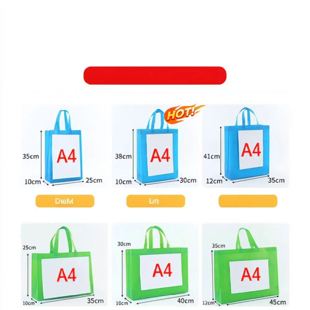 Personalized Non Woven Tote Bag Custom Logo Advertising Carrier Durable Retail Shopping Event Gift Packaging Storage Sack