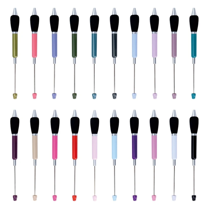 8/12/20x Ballpoint Pen Smooth Writing Pen Beadable Signature Pen Beaded Pen 1.0mm Ballpoint Pen Stationery Supplies