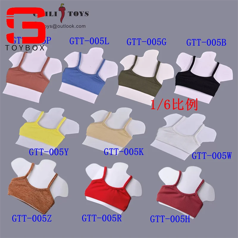 CHILI SPEELGOED 1/6 Schaal Vrouwelijke Meerdere Kleuren Vest Elastische Korte Rok Kleding Model Fit 12 ''Soldaat Action Figure Body poppen