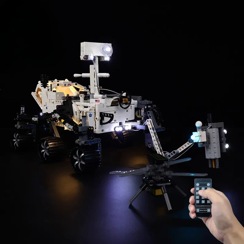 LED Lighting Set Suitable for LEGO Technic NASA Mars Rover Perseverance 42158 (Not Including Building Blocks)