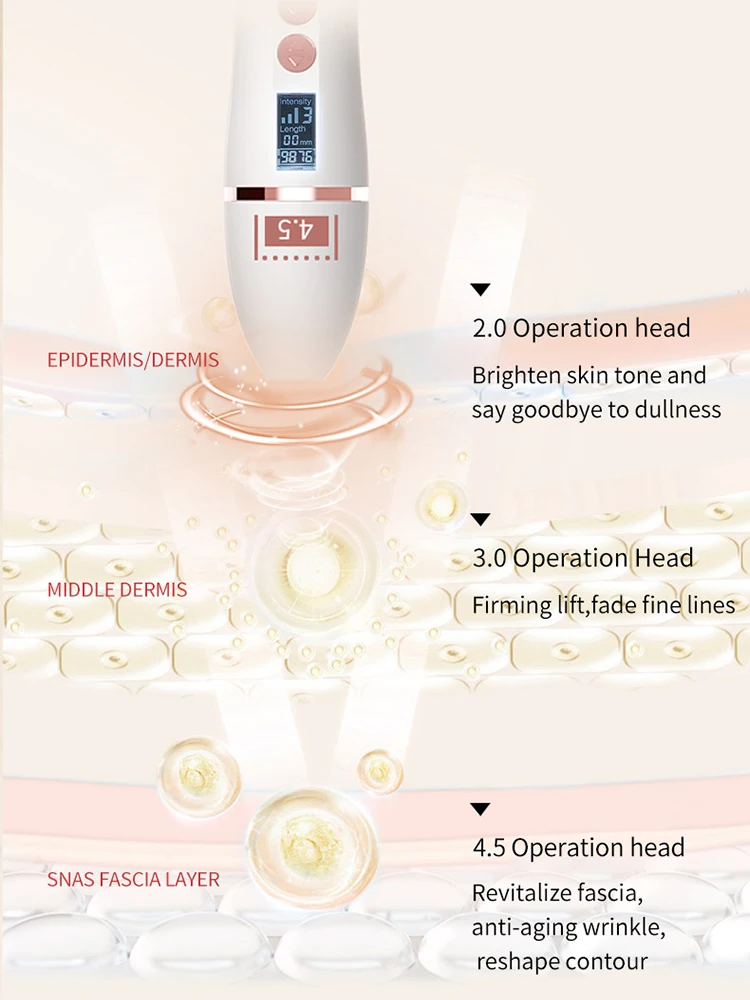 Hifu 超音波フェイスリフティングマッサージャーアイケア美容機器ホームスパしわ除去アンチエイジング肌引き締め