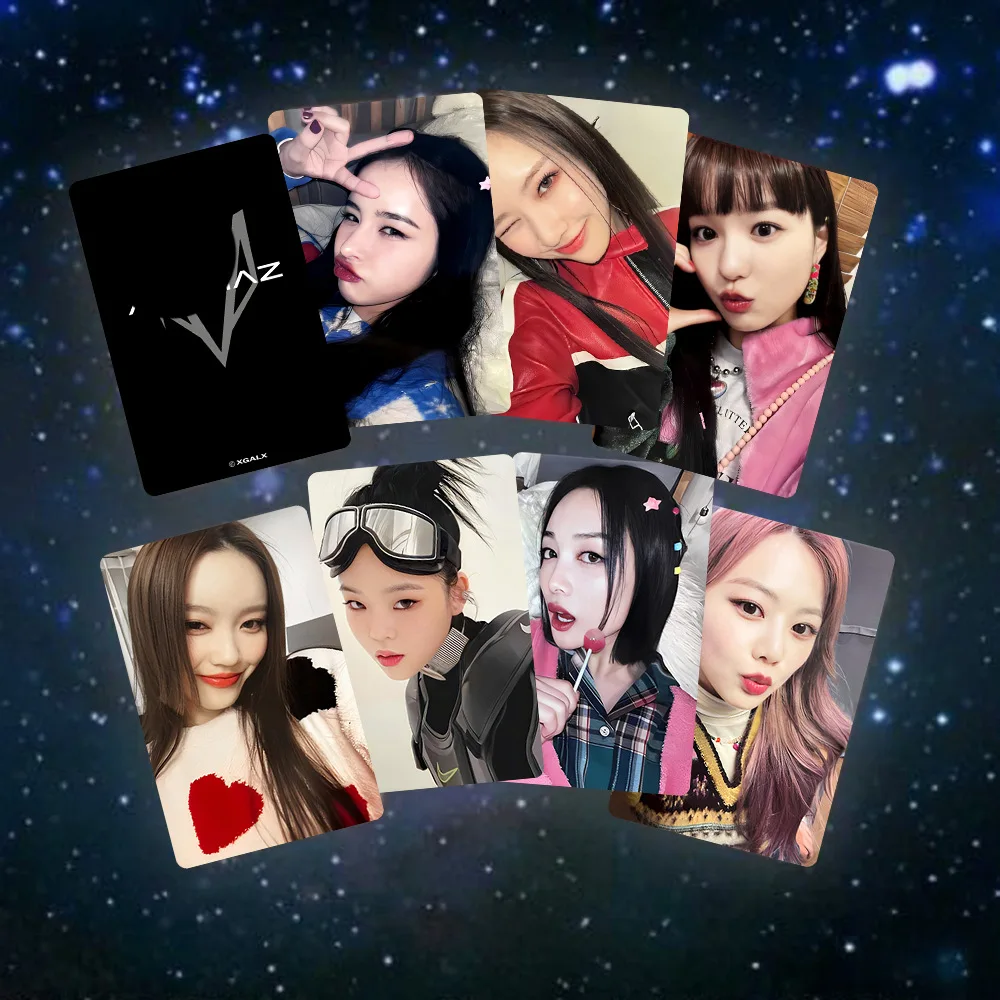 7pcs/set XG Photocards 1st MINI Album NEW DNA Template LOMO Cards JURIN CHISA HINATA KCON 2023 ALPHAZ Fans Collection