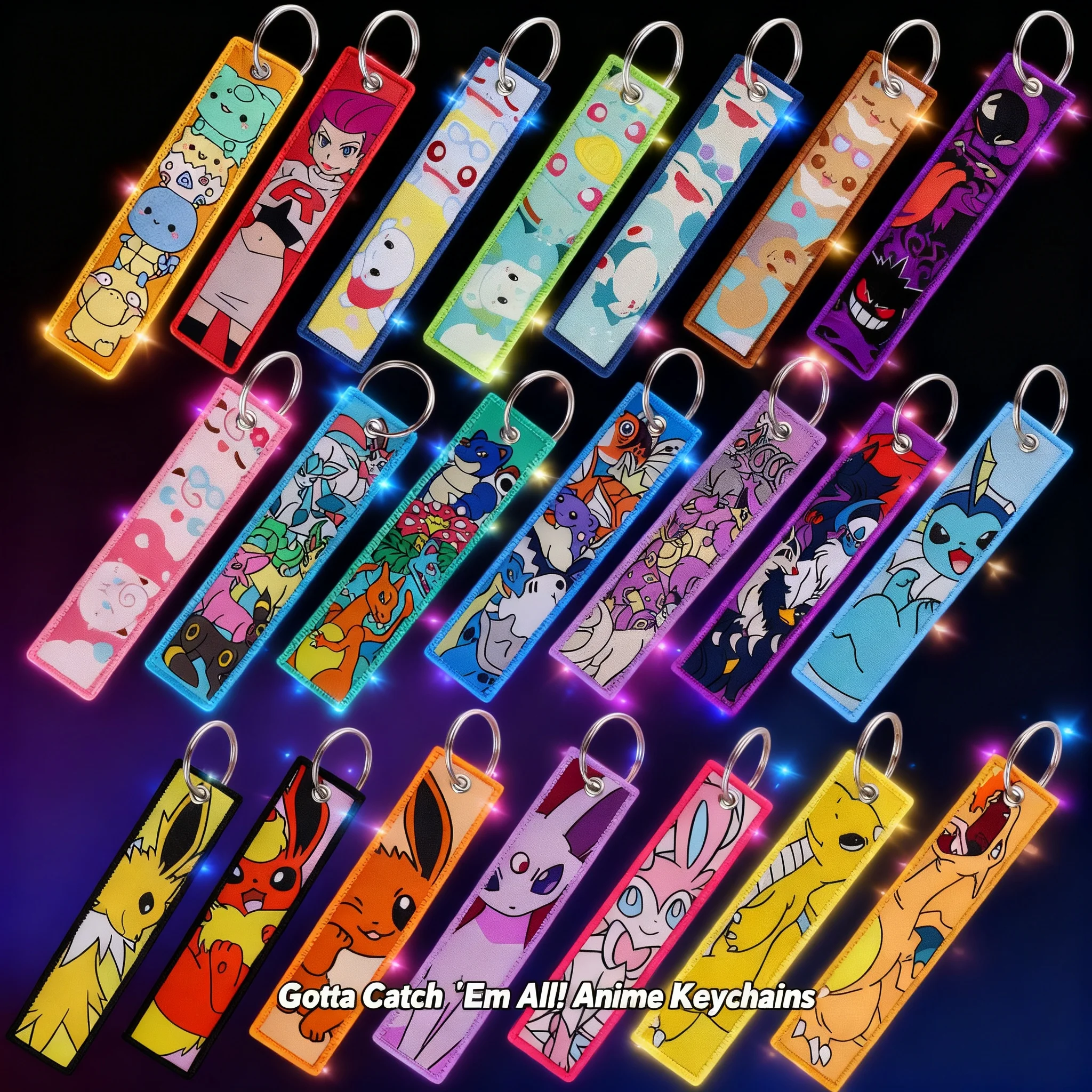 

Anime Cute Animal Jet Tag Embroidery Keychain Women Keyring Cartoon Car Keys Fashion Jewelry Accessories Kids Gifts 1PCS