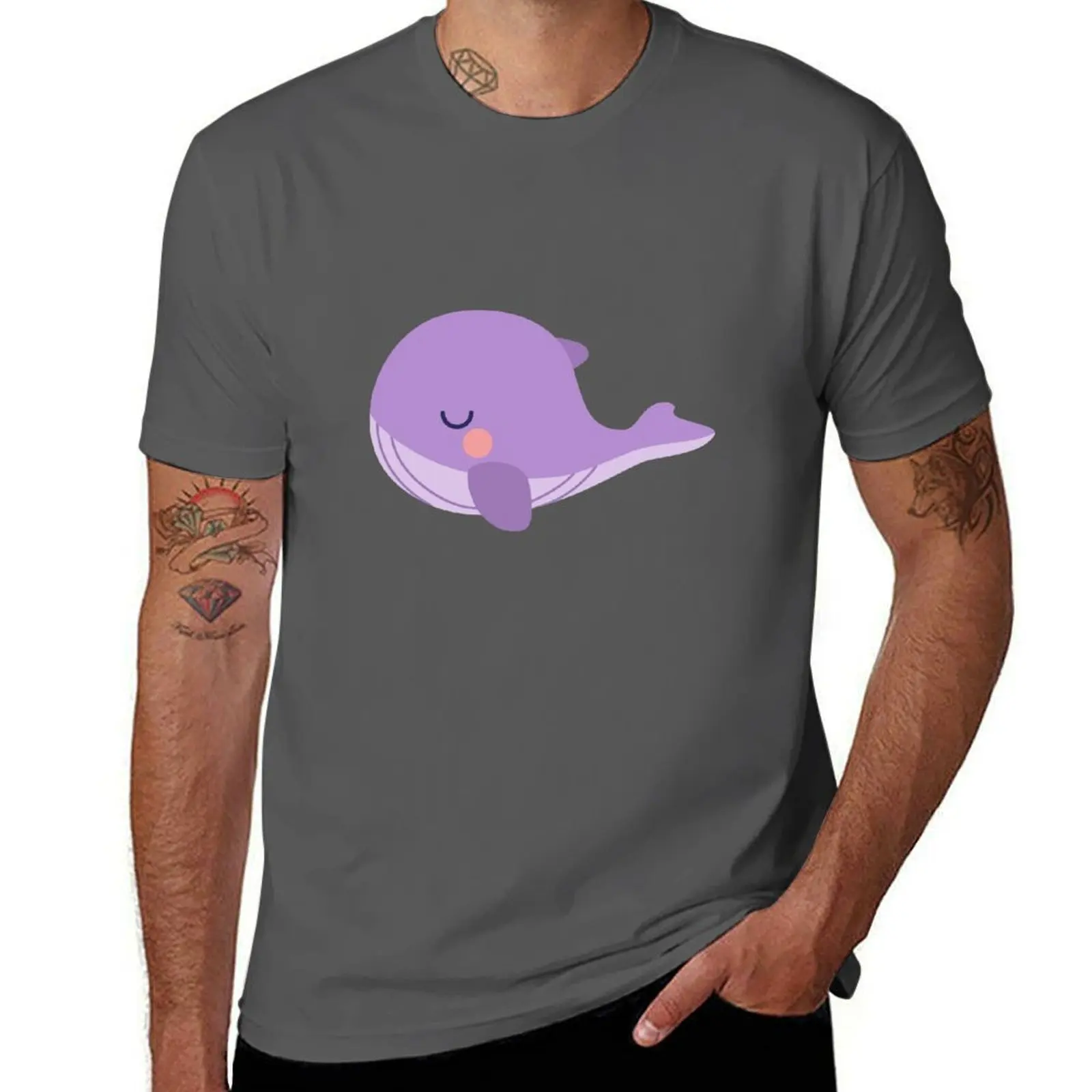 

Tinytan purple whale plush T-Shirt men t shirt cotton 100% t shirt for man 100 percent cotton T-Shirt