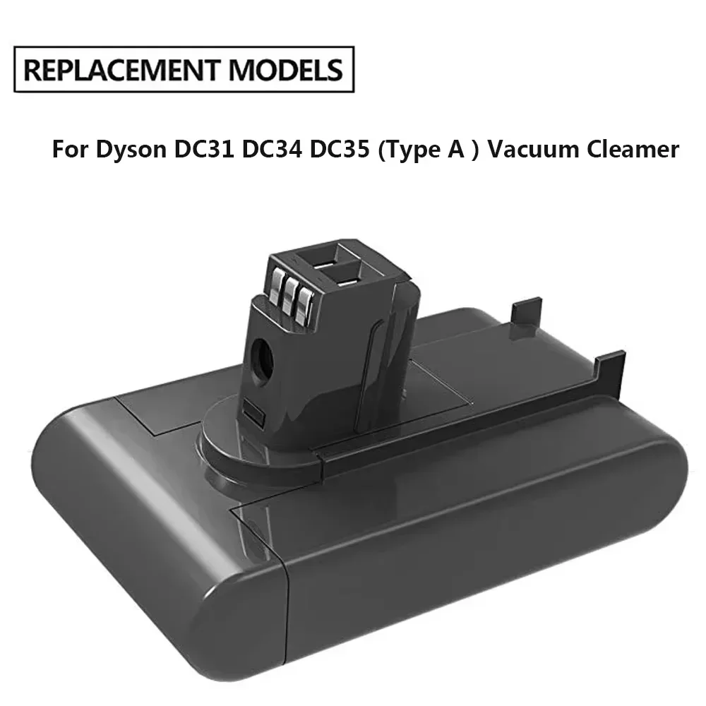 Batteria di ricambio agli ioni di litio da 22,2 V 12800 mAh per aspirapolvere portatile Dyson DC31 DC34 DC35 DC44 DC45 917083 -01 Tipo A
