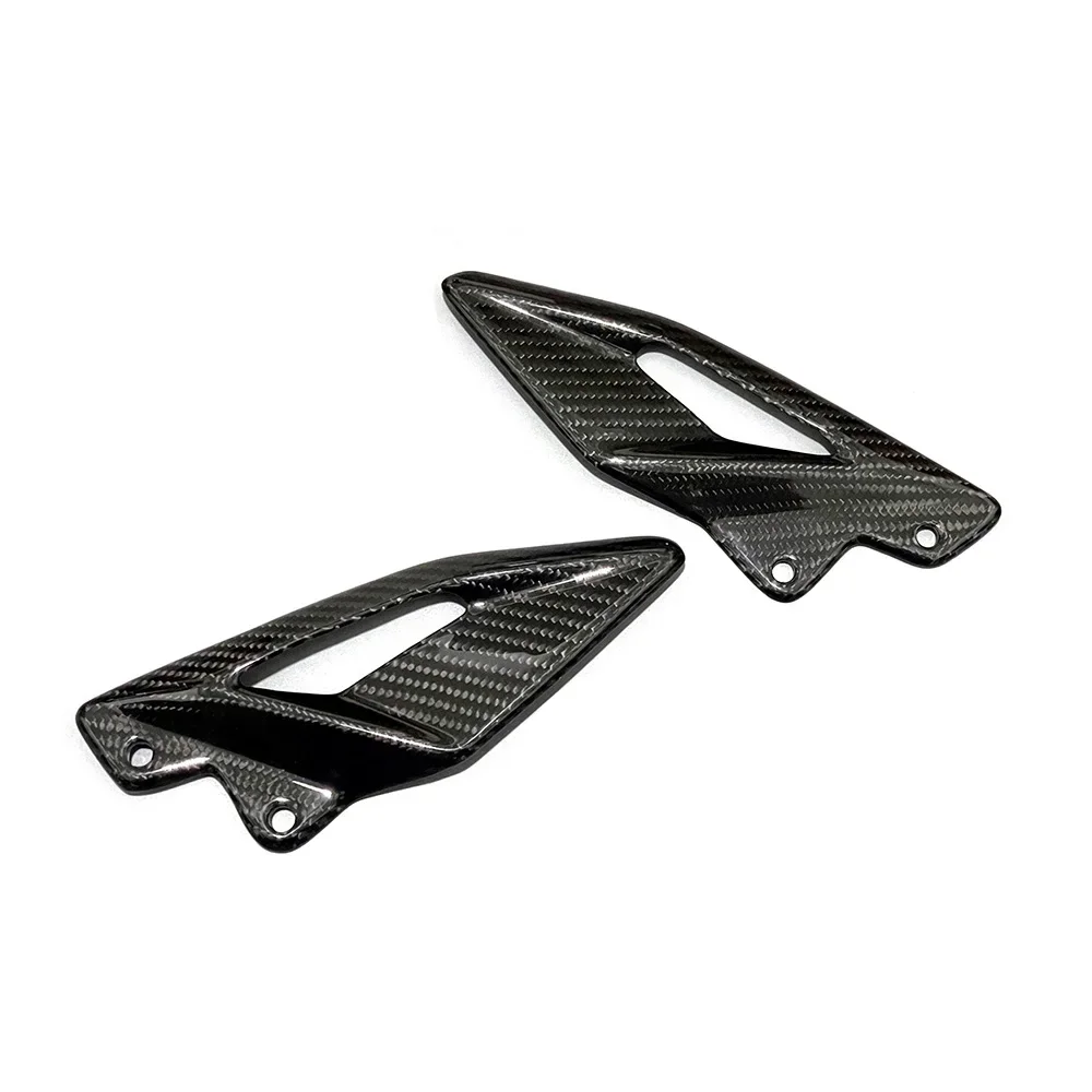 For Triumph Street Triple 660 765 R RS 2016-2021 2022 2023 2024 Carbon Fiber Motorcycle Accessories Heel Guard Plates Foot Rests