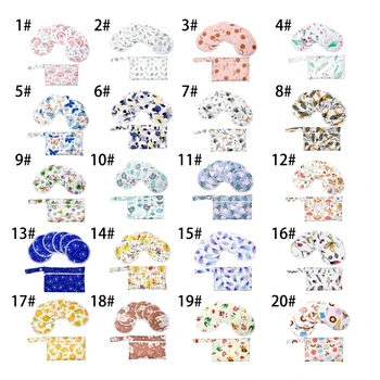 חבילת רפידות הנקה סיבי במבוק חיוני להנקה עדינה עם שקית חיתולים רפידות נגד גלישה לנשים בהריון