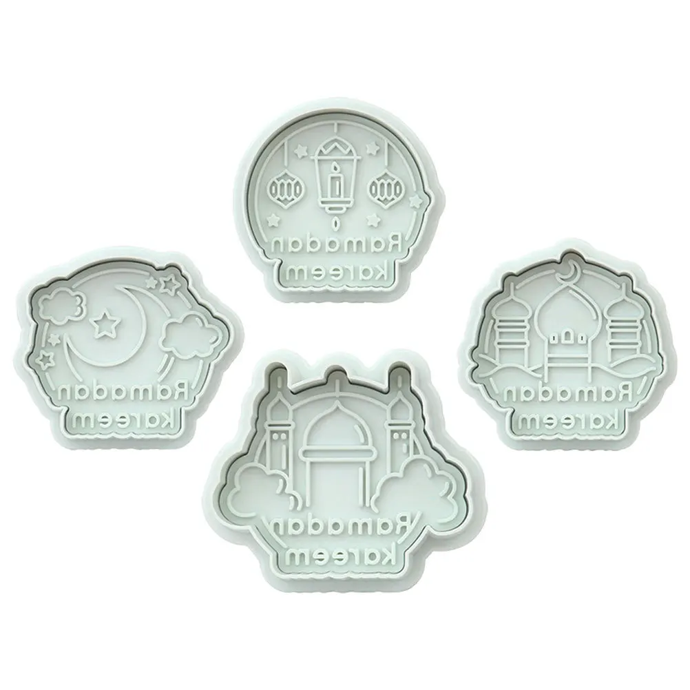 

4 шт. формы для выпечки, формочки для печенья в форме замка, многоразовые ABS, безопасные принадлежности для выпечки «сделай сам», формы для печенья, формы для изготовления десертов