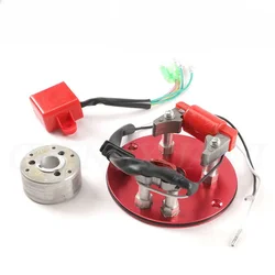 Motorcycle Magneto Coil Inner Rotor Stator Assembly Kit for 50/110/125/140/150CC Scooter Go Kart ATV Quad Moto Horizontal Engine