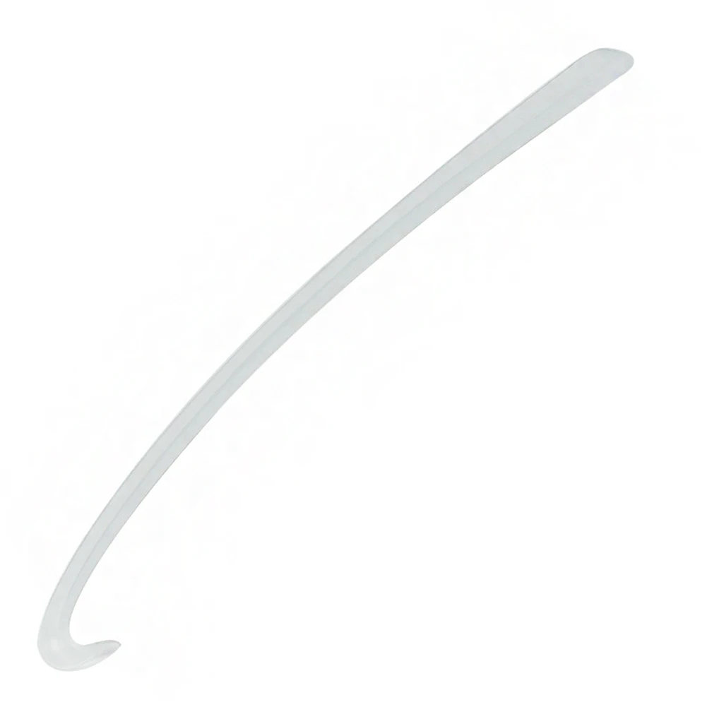 1 PC Shoe Accessories Plastic Long Shoehorn Plastic Shoehorn Long 42cm Shoe Lifter Curved Hook Design Lazy Man Shoes Portable image 4