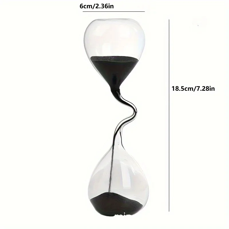 Unique Hourglass Decor - Creative Thin Neck Design, No Timing, Elegant Home Accessory for Living Room, Office, or Study