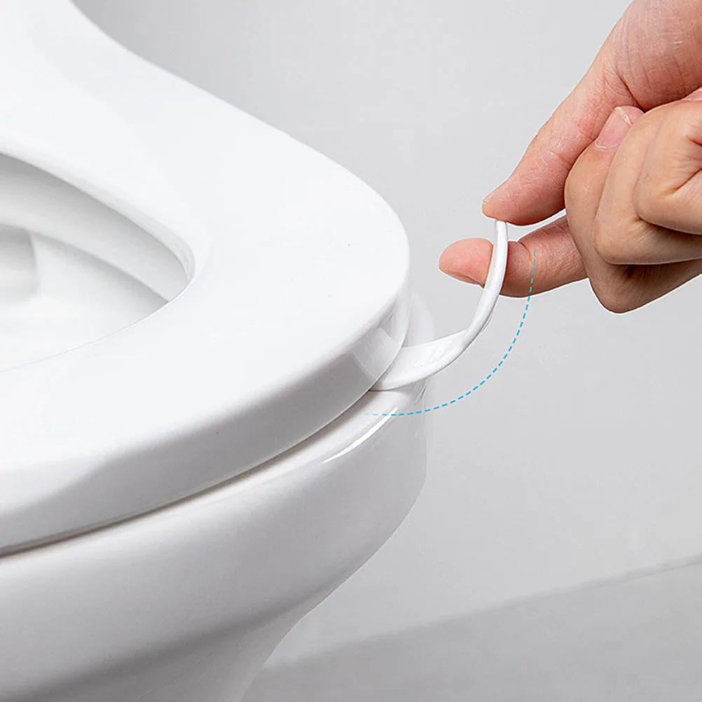 

6pcs Toilet Seat Lifter Handle Durable Tpr Anti Touching Bathroom Toilet Lid Opener For Public Restroom Hygiene Use Practical