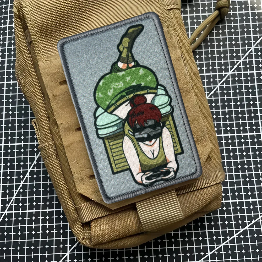 Parche táctico velcro anime – Insignia de moral para equipo militar