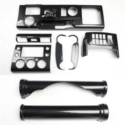 Fits Toyota FJ Cruiser 2007-2021 ABS Carbon Fiber Style Decoration Accessories Interior Center Console Gear Cover Trims Stickers