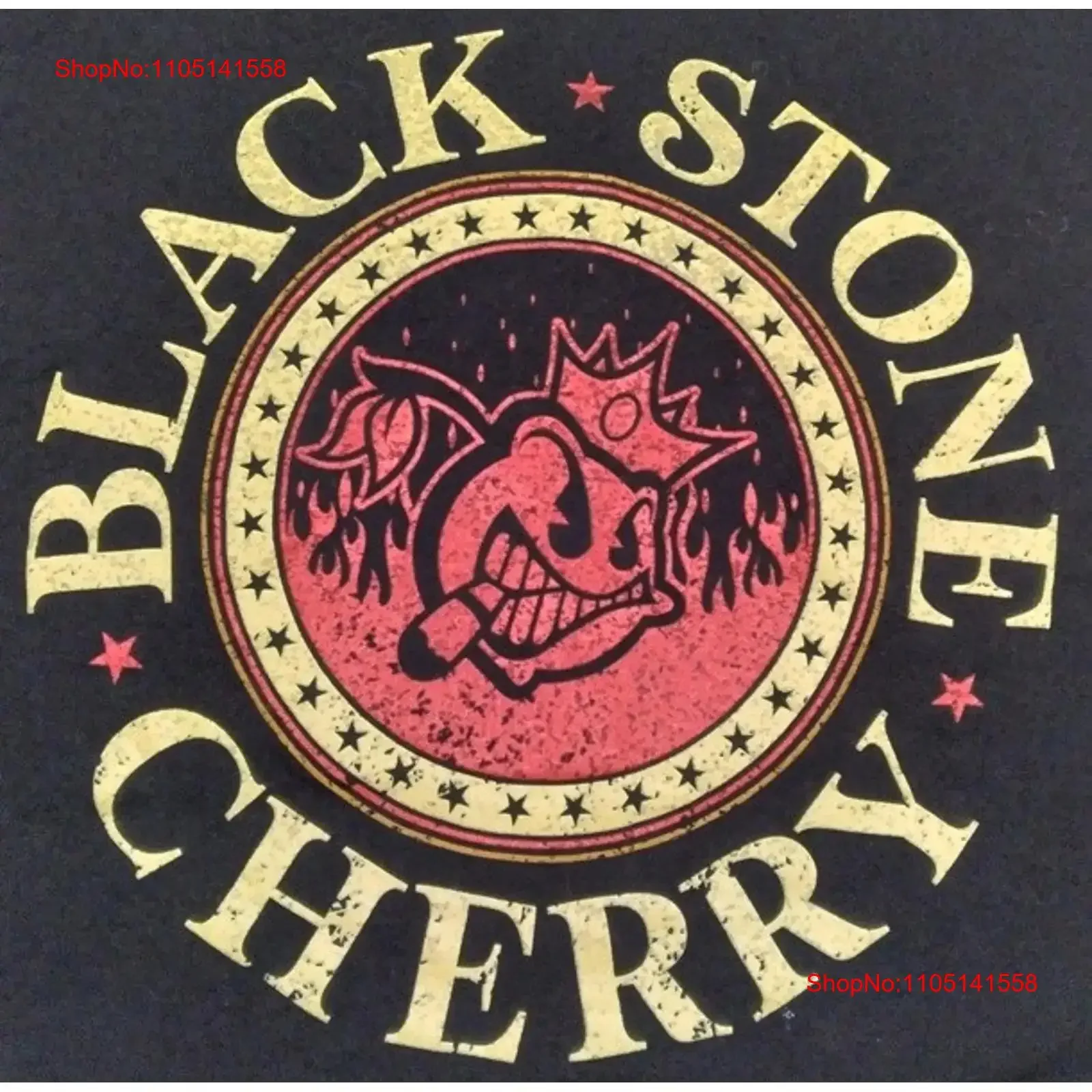 BLACK STONE CHERRY Band Cigar Smoking Logo T Shirt Size XL XXL vintage Washed Unisex fashion Casual designer clothes Stretched