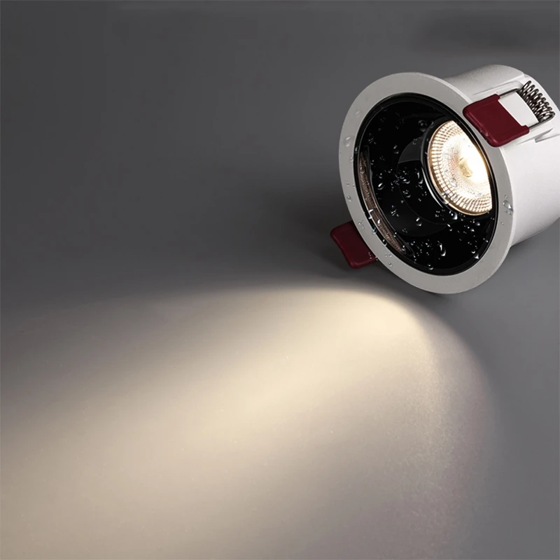 IP65 Waterproof Downlight Spotlights COB Anti-glare Bathroom LED Embedded Kitchen Anti-oil Smoke Anti-fog Lamp