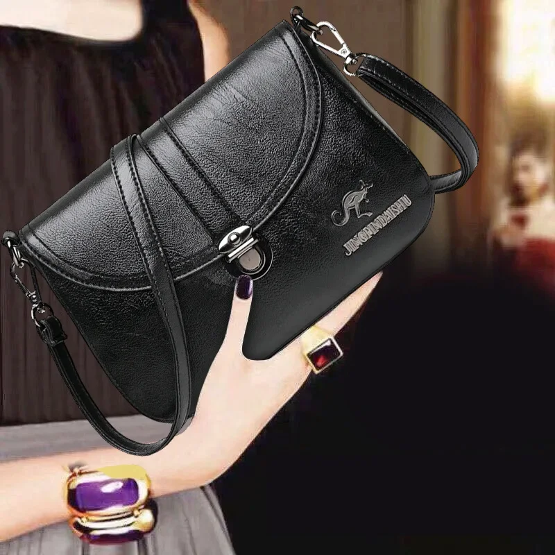 Bolso de hombro sencillo para mujer, bandolera elegante de gran capacidad, a la moda, novedad de 2024