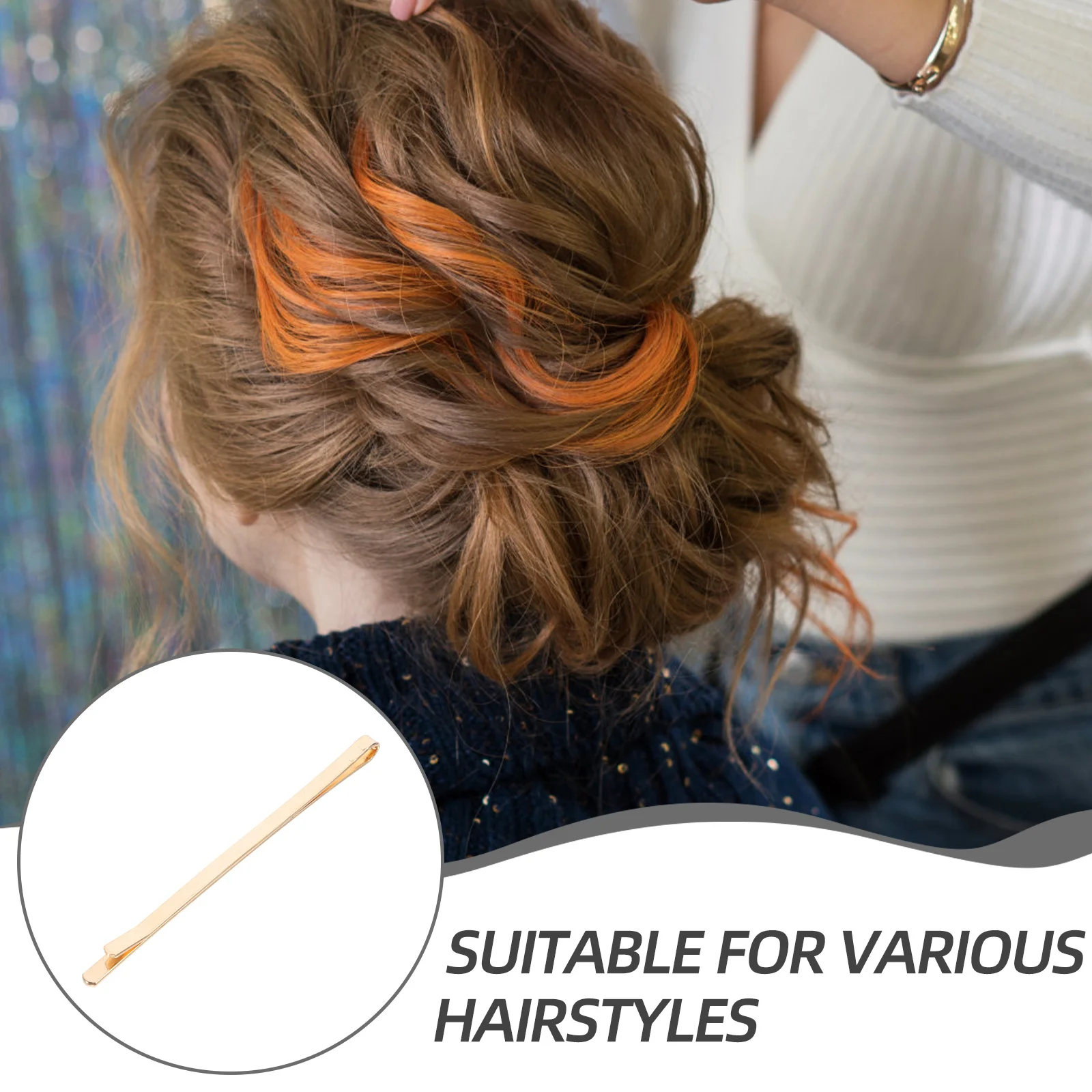 

40Pcs Metal DIY Hair Clips Women Styling Bobby Pin Nonslip Barrettes Handmade Bobby Pin Hair Slides Metal Hairpins