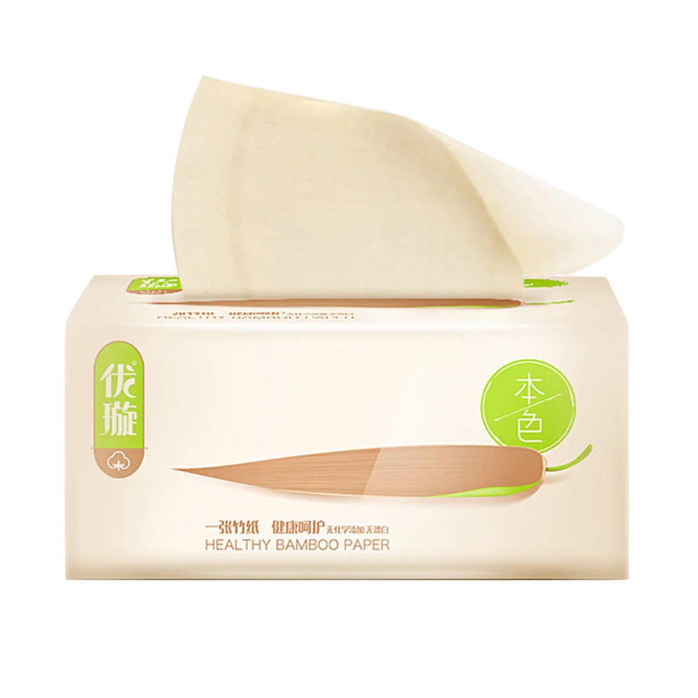 6 عبوات مناديل ورقية لب الخيزران صديقة للبيئة سريعة الامتصاص للمطبخ والحمام والفندق وورق استخلاص المساحات العامة #1