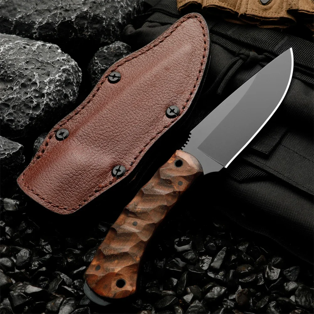 High quality multifunctional fixed blade - outdoor camping, rescue, and emergency survival knife, men's gift