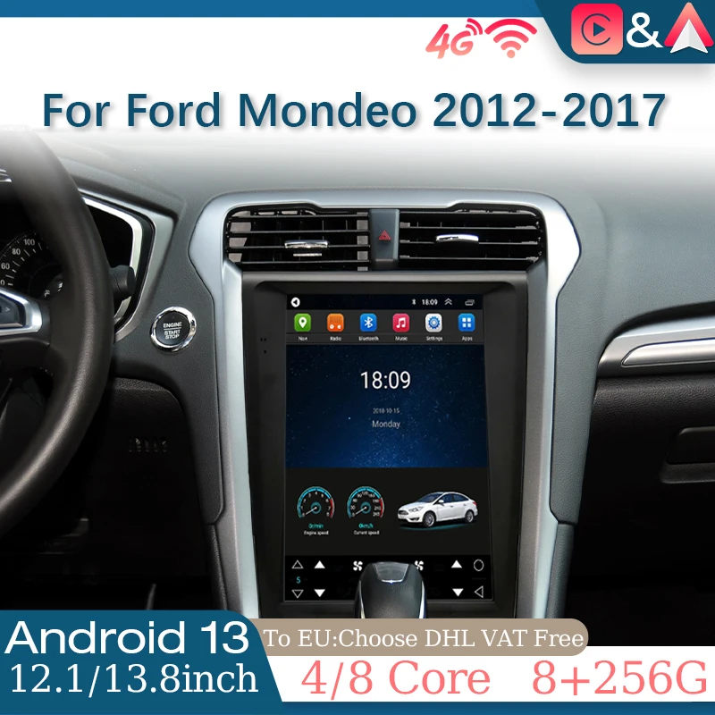 Factory price Android Navigation Radio Player Carplay Auto Car Multimedia Video Car Dvd Player For Ford Mondeo Bluetooth for car