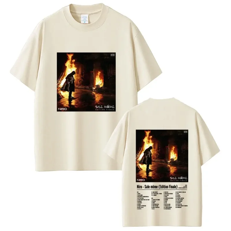 Double Sided Graphic T-shirt Unisex Fashion Oversized Streetwear Men Vintage Casual high quality Harajuku Absorbent Stitching