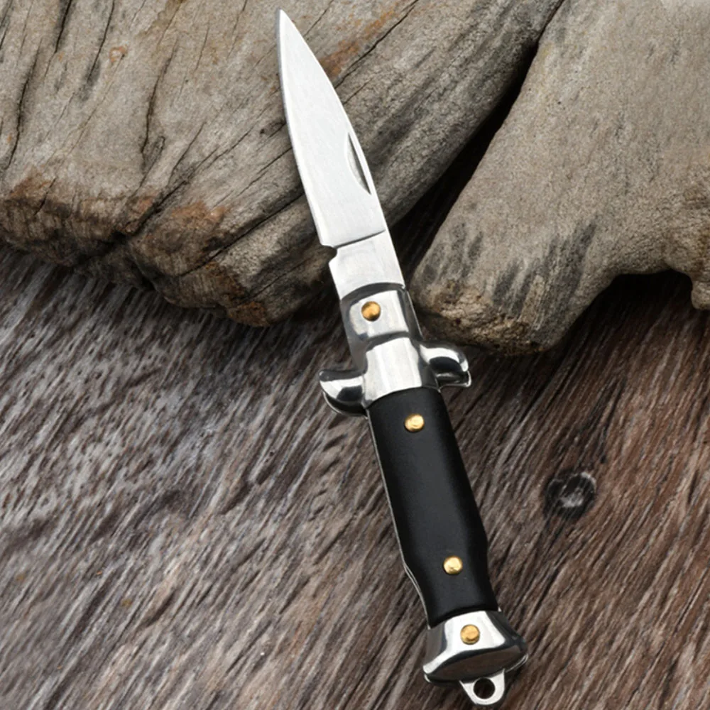 Coltello tascabile portatile da esterno, coltello pieghevole, mini coltello portachiavi, coltello da unboxing portatile, coltello pieghevole