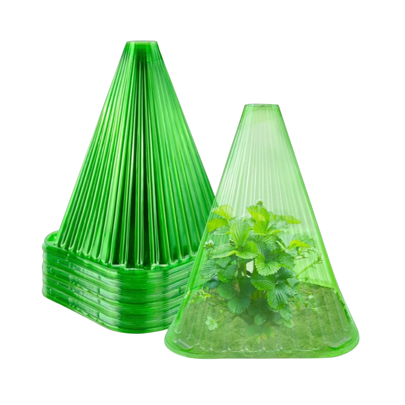 

30pc Plant Protection Covers, Reusable Square Shaped Bell Jar Protects Plants From Bird Frost And Damage