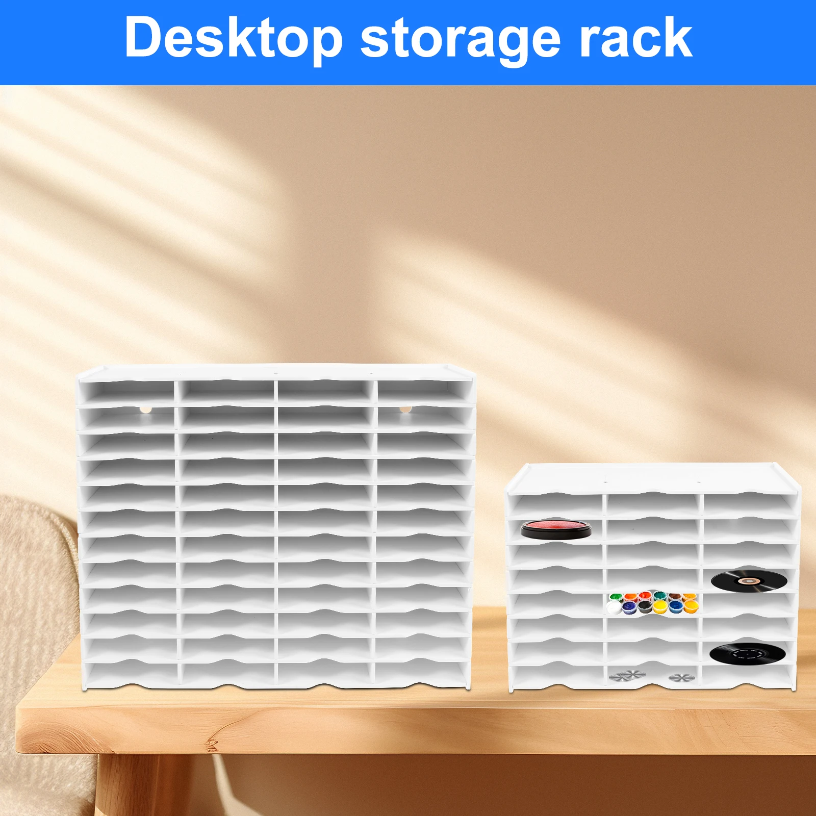 

24 Slots Ink Pad Holder Sturdy Pad Organizer Waterproof Stamp Pad Storage Organizer Space Saving Ink Pad Versatile Storage Rack