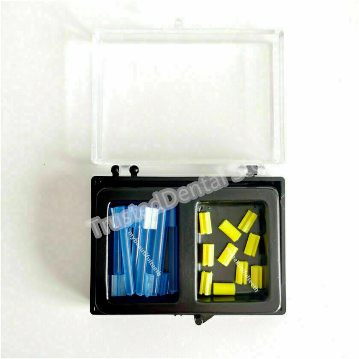 

2-50Kit Dental Blue Bar Yellow Clips Bolt Inserts Overdenture Attachment Implant