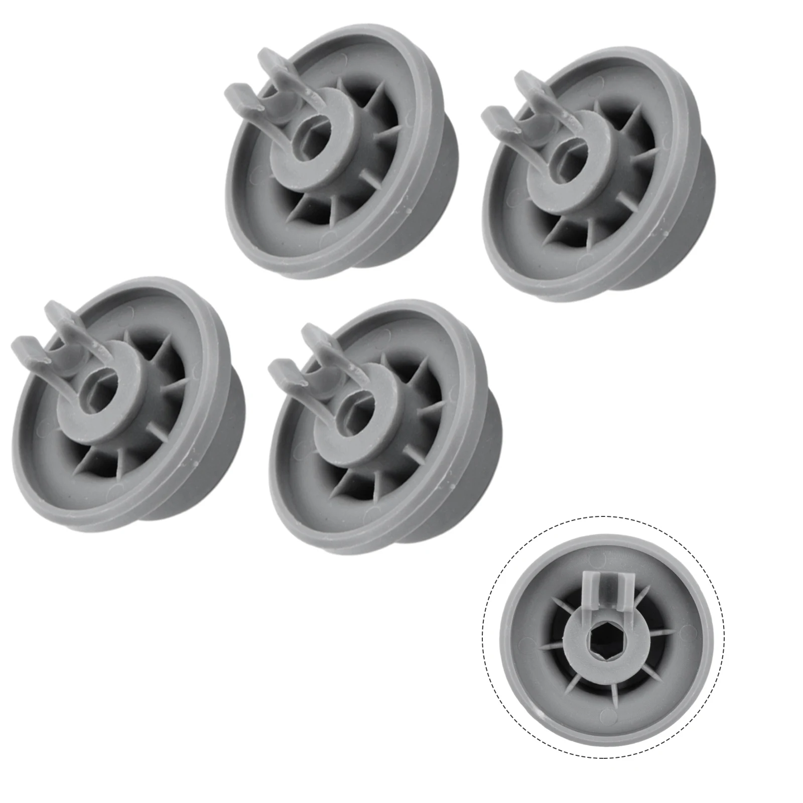 

4 Pcs Wheels Set For Bosch-Siemens FrNeff Dishwasher Rack Basket Wheels Replacement Kitchen Dish Washer Parts For Home Appliance