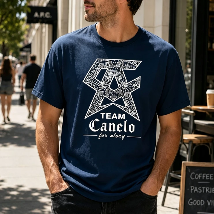 Vintage Canelo Team Print T Shirt Men Women Cotton Tees Mexican Boxing Champion Casual Short Sleeve Unisex Harajuku Y2k Top